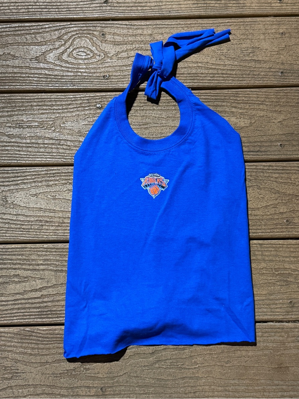 Knicks Blue Halter Top